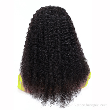 13*6 HD Lace Human Hair Wig Vendors Kinky Curly Unprocessed Cheap Brazilian Virgin Hair Cuticle Aligned Hair HD Lace Frontal Wig